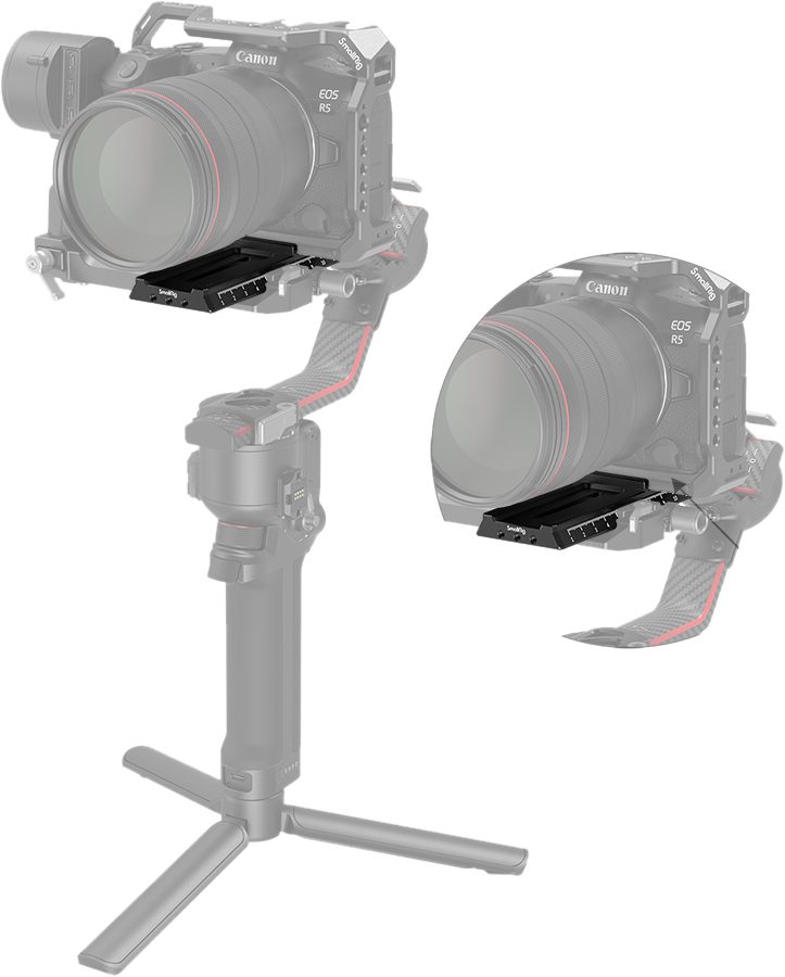 SmallRig 3061 QR-Plate pentru Ronin RS2/RSC2, Placa Quick Release, Compatibil DJI Ronin