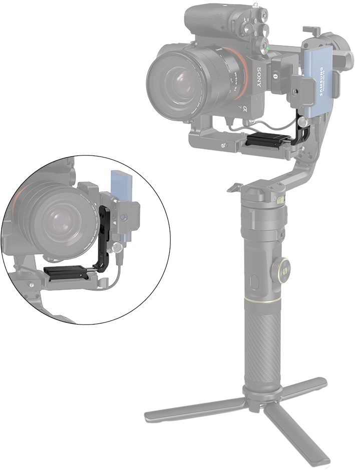 SmallRig 3006 Bracket Extensie QR, Pentru Zhiyun Crane 2S