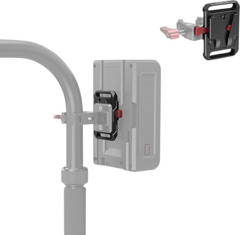 SmallRig 2987 Placa Baterii Mini V-Mount, Montura V-Mount, Greutate 63g, 2x Filet 1/4-20, 4x Filet M4