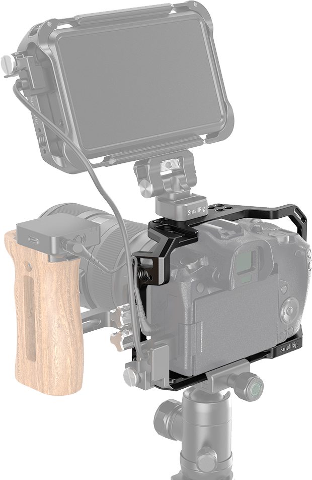 SmallRig 2803 Cage pentru Canon EOS R, Placa Arca Swiss Incorporata, Filete 1/4-20 si 3/8-16, Sabot Rece