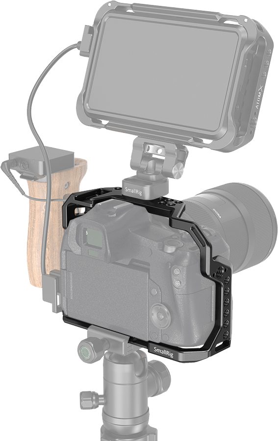 SmallRig 2803 Cage pentru Canon EOS R, Placa Arca Swiss Incorporata, Filete 1/4-20 si 3/8-16, Sabot Rece