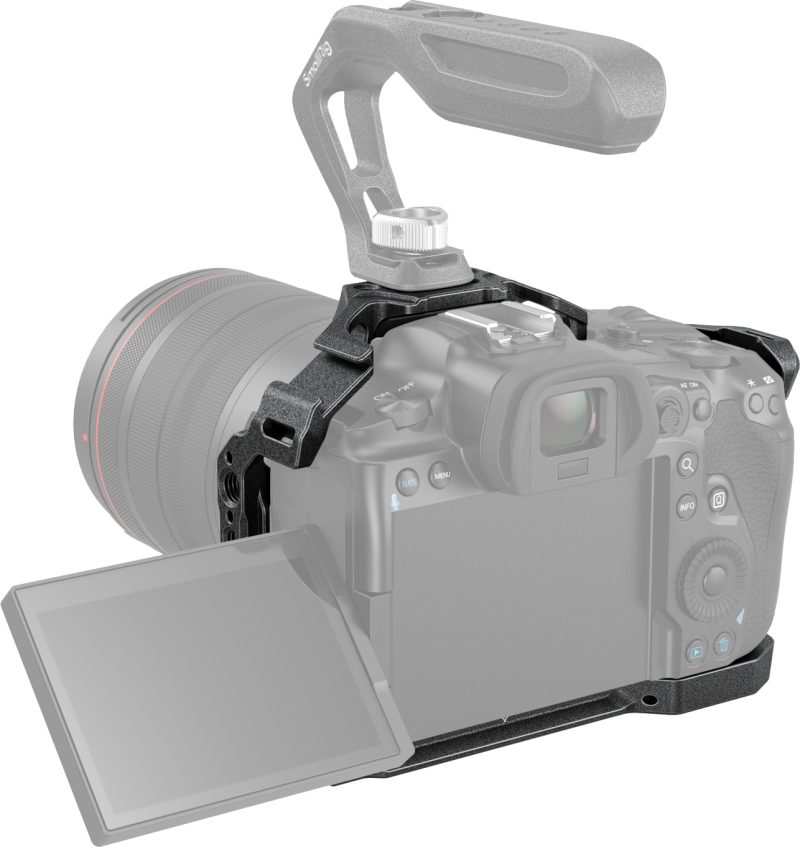 SmallRig 3233 Cage Black Mamba, Pentru Canon R5/R6 si R5C, Montaj 1/4-20 si 3/8-16, Placa Arca Integrata, Sabot Rece