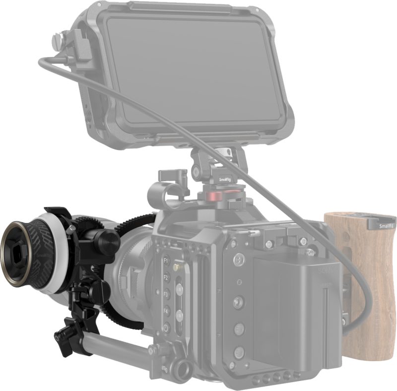 SmallRig 3010 Follow Focus Mini F40, Angrenaj Silicon, Tija 15mm, Clema cu Sina NATO, Structura Metalica