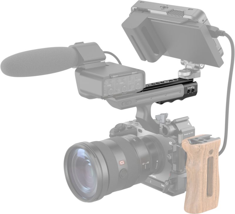 SmallRig 3490 Rig de Extensie, Pentru Maner XLR Sony FX3/FX30, Sina NATO, Cold Shoe, Filete 1/4-20 si 3/8-16
