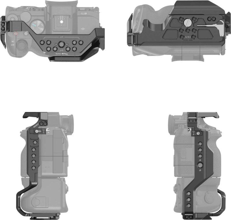 SmallRig 3594 Cage Camera pentru Sony A7IV/A7SIII/A7RIV/A1 cu Grip VG-C4EM, Filet 1/4-20, Sina NATO, Placa Arca