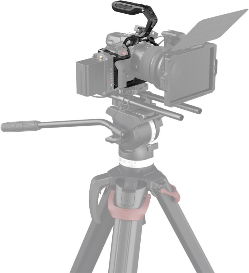 SmallRig 3891 Handheld Kit Black Mamba, Pentru Canon EOS R5C, Cage Completa, Maner Superior ARRI, Placa Arca-Swiss
