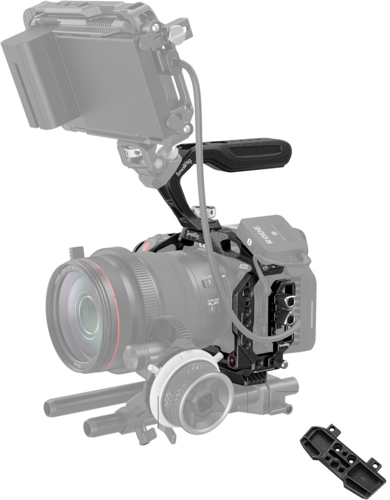 SmallRig 3891 Handheld Kit Black Mamba, Pentru Canon EOS R5C, Cage Completa, Maner Superior ARRI, Placa Arca-Swiss
