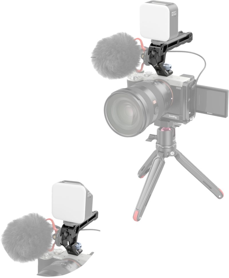 SmallRig 3764 Top Handle cu Sabot Rece, Montura Universala, 3 Saboti Fata, 2 Saboti Spate, Greutate 129g