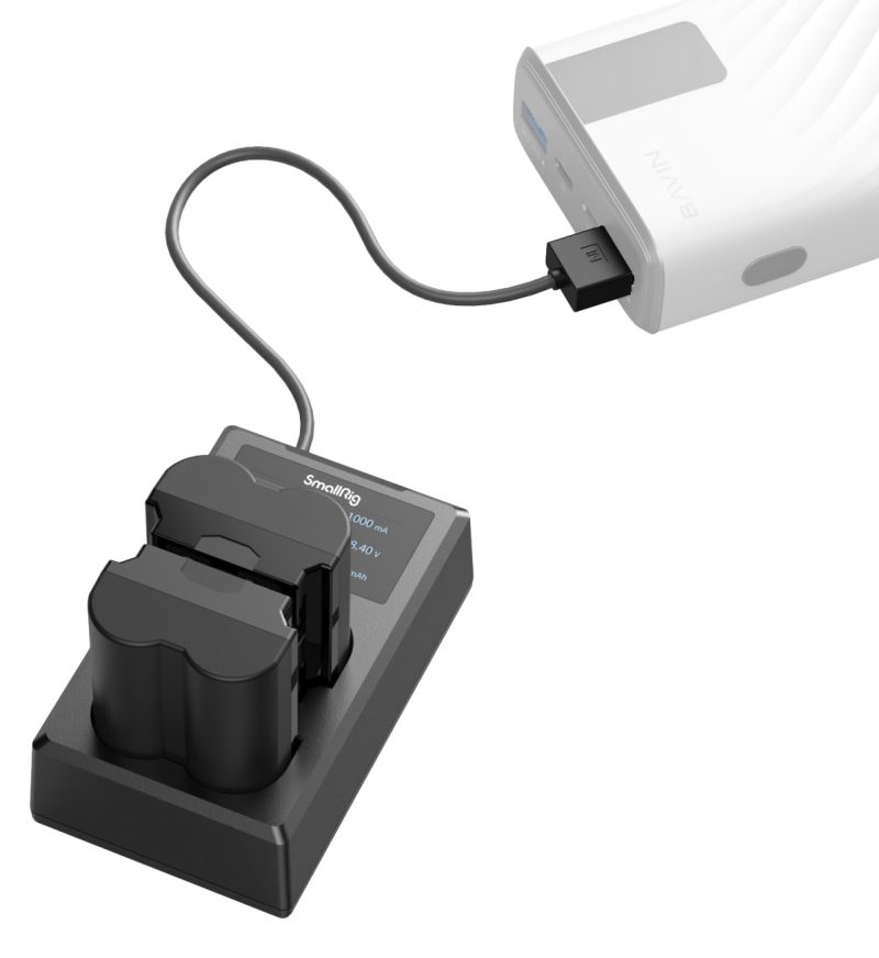 SmallRig 3822 NP-W235 Kit Baterie si Incarcator, 2x Baterii, Incarcator Dublu, USB-A/USB-C, Compatibil Fujifilm