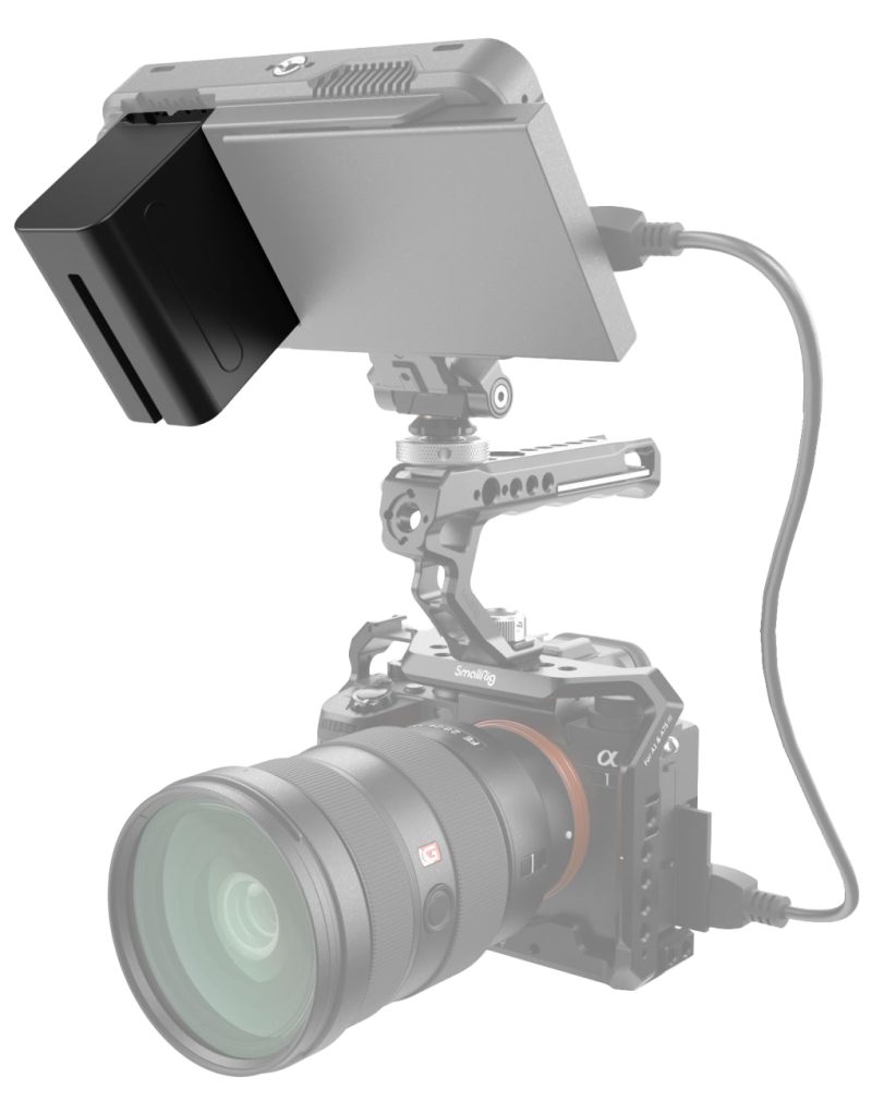 SmallRig 3823 NP-F970 Kit Baterie si Incarcator, 2x Baterii 7800mAh, Ecran LCD, Micro-USB si USB-C