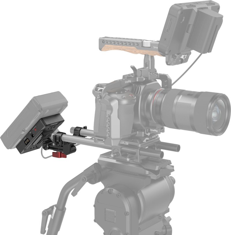 SmallRig 3499 Placa Adaptoare Baterie V-Mount, Versiune de Baza, Brat de Extensie, Port 8V DC, Port 12V DC, 2x D-Tap 14.8V