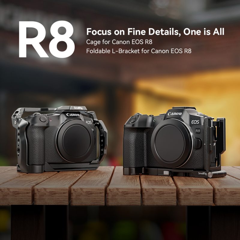 SmallRig 4214 Cage pentru Canon EOS R50, Placa Arca Swiss, Sina NATO, Sabot Rece, Filete 1/4-20 si 3/8-16