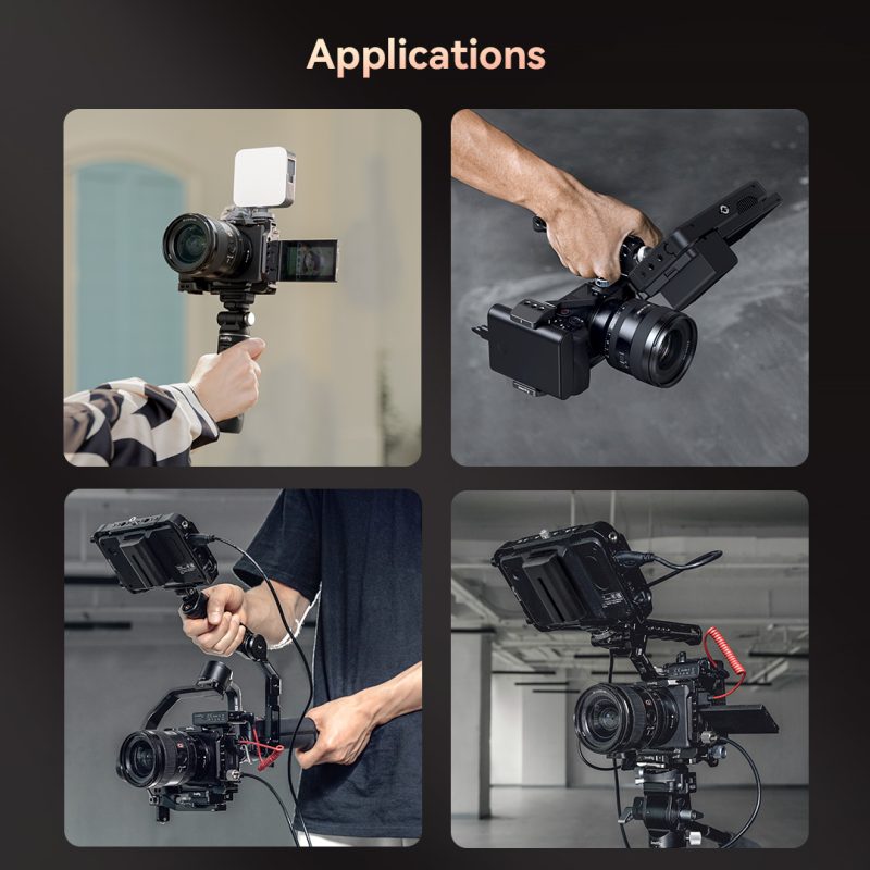 SmallRig 4257 Cage Kit pentru Sony ZV-E1, Maner din Silicon, Clema Cablu HDMI, Placa Arca-Swiss, Montare Accesorii