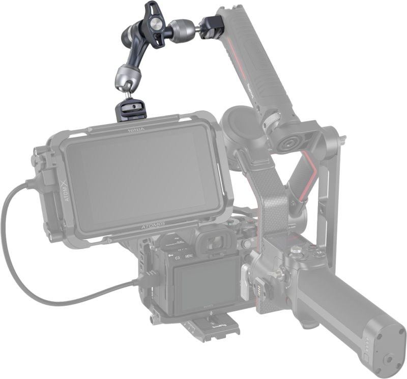 SmallRig 4194 Brat Magic cu Roseta 7 Inch, Aluminiu Aeronautic, Surub 1/4-20, Capete Bila 360 Grade, Sarcina 3.5kg