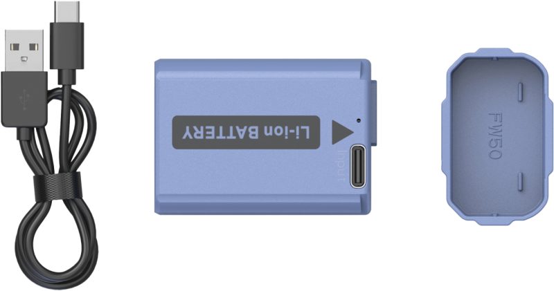 SmallRig 4330 Baterie Camera NP-FW50, Reincarcabila USB-C, 1030mAh, 7.2V, Compatibila Sony