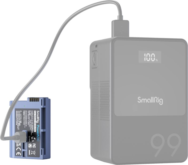 SmallRig 4332 Baterie Camera EN-EL15c, USB-C Reincarcabila, 2400mAh 7.2V, Compatibila Nikon