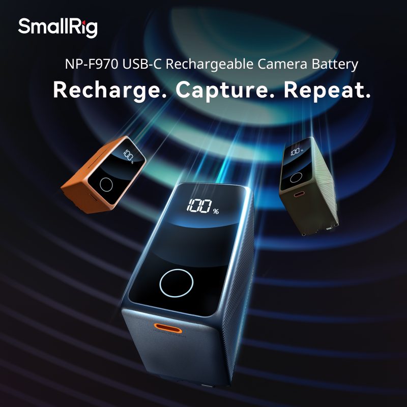 SmallRig 4469 Baterie Camera NP-F970, USB-C Reincarcabila, 10500mAh, 76.65Wh, Iesire USB-A 27W