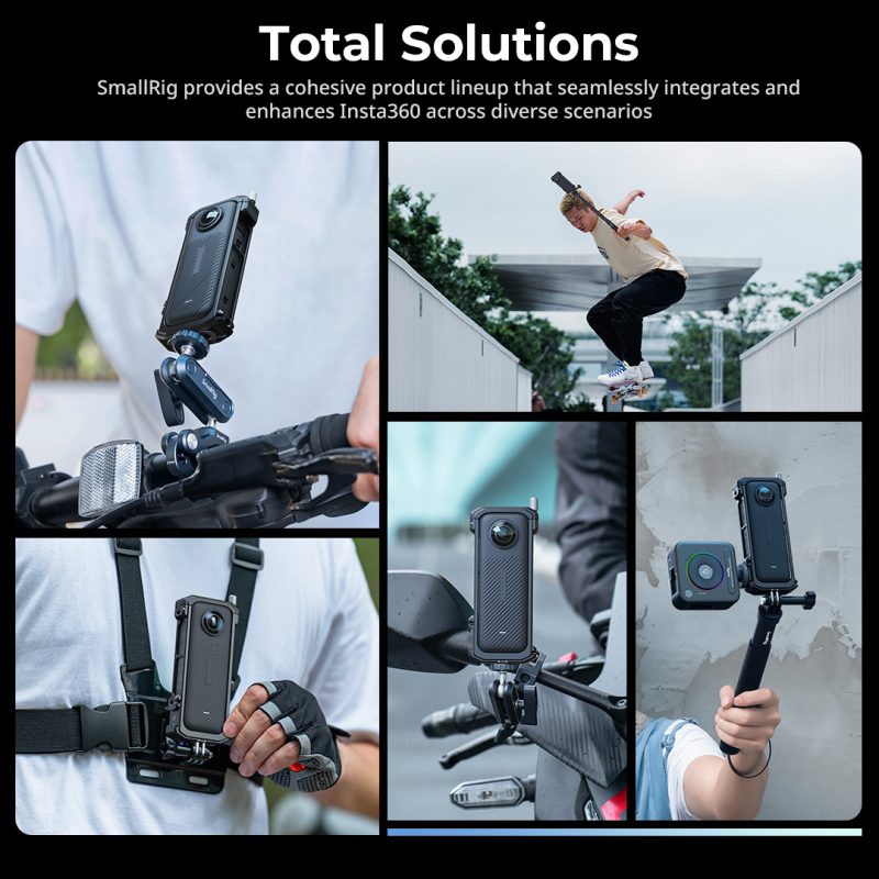 SmallRig 4278 Cage pentru Insta360 X4, Cage Protectie, Filet 1/4