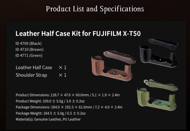 SmallRig 4714 Retro Cage pentru FUJIFILM X-T50, Maner din Lemn, Placa Arca-Swiss, Suport Sabot Rece, Filet 1/4