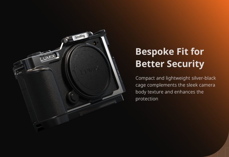 SmallRig 4517 Maner in Forma de L pentru Panasonic Lumix S9, Placa Arca-Swiss Incorporata, Surub 1/4-20, Greutate 50g