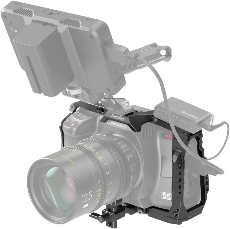 SmallRig 4785 Cage Camera pentru Blackmagic Design Cinema 6K, Sistem Blocare Trei Puncte, Suport Adaptor Obiectiv