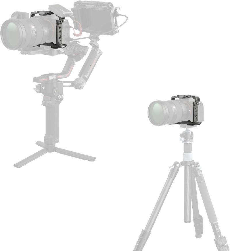 SmallRig 4481 HawkLock Quick Release Cage, Sony A7R V / A7 IV / A7S III / A1, Arca-Swiss, HawkLock Cold Shoe