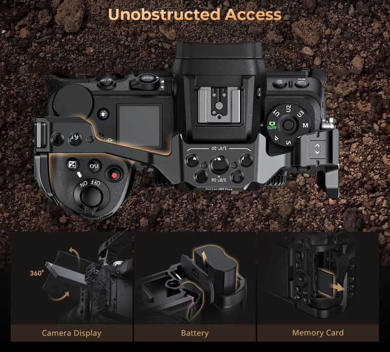 SmallRig 4522 Night Eagle Cage Kit, Pentru Nikon Z 6III, Cage Camera, Maner Superior, Montura Arca-Swiss, Suport Sabot Rece