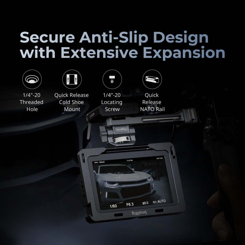 SmallRig 4638 HawkLock H38, Placa Eliberare Rapida Manfrotto, Baza Arca-Swiss, Compatibil DJI RS Series