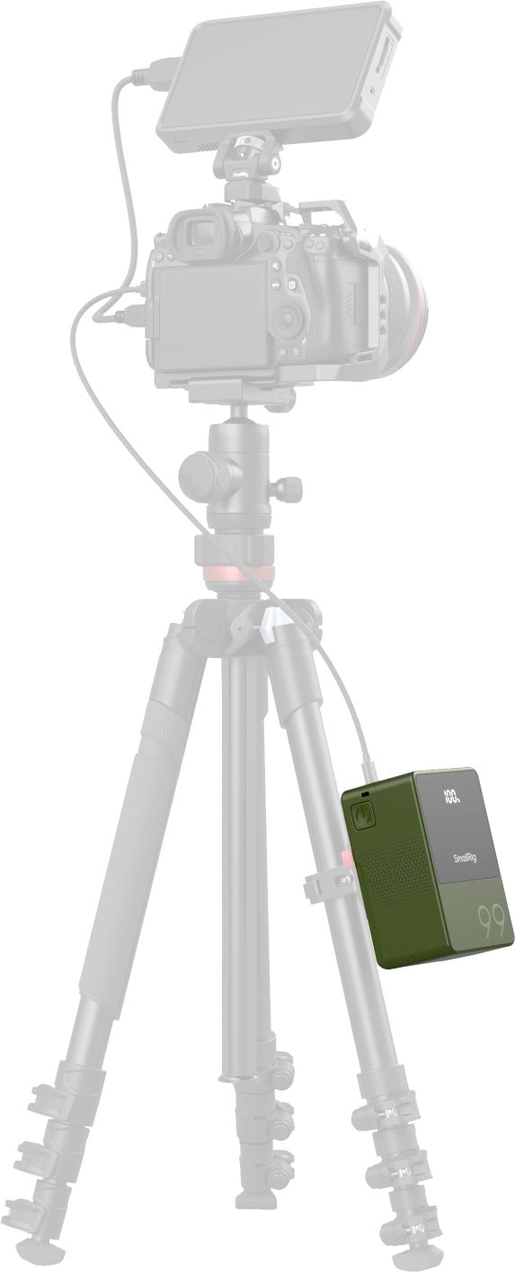 SmallRig 4930 VB99 Baterie V-Mount Mini, 6800mAh, 98.872Wh, Incarcare Rapida USB-C 100W, Ecran OLED, Verde