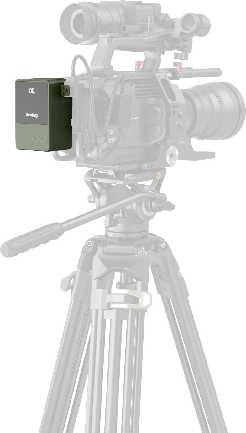 SmallRig 4930 VB99 Baterie V-Mount Mini, 6800mAh, 98.872Wh, Incarcare Rapida USB-C 100W, Ecran OLED, Verde