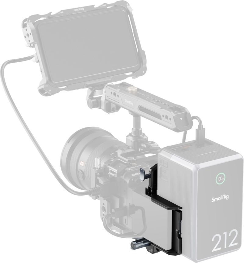 SmallRig 5315 V-Mount Battery Mount Plate Kit Pro, Placa Baterie V-Mount, Eliberare Rapida Arca-Swiss, Suport Protectie LCD