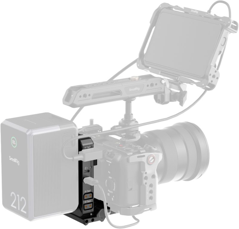 SmallRig 5227 Kit Placa Baterie V-Mount, Eliberare Rapida Arca-Swiss, Protectie Ecran LCD, Port USB-C 65W, Rotire 180°
