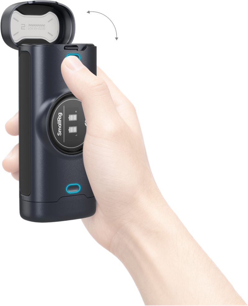 SmallRig 5696 Kit Incarcator Portabil pentru Baterii NP-FZ100, 2 Baterii 2520mAh, Incarcare Dual-Channel, USB-C 18W