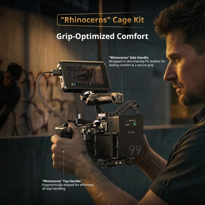 SmallRig 6027 HawkLock Cage Kit, Sony Alpha 7 V / 7R V / 7 IV, Eliberare Rapida, Arca-Swiss, Sina NATO, Compatibil DJI RS