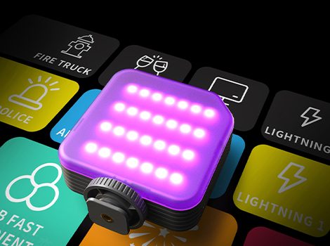 SmallRig 5821 Neo Mini LED Video Light P108, Nebula Gray, RGBWW 5W, CRI>95, Baterie 1500mAh, Montare 1/4