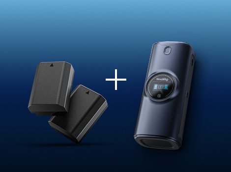SmallRig 5108 Husa Incarcator cu Baterie Externa, Canon LP-E6P/LP-E6NH, 13600mAh, USB-C 36W, 2 Sloturi Baterii