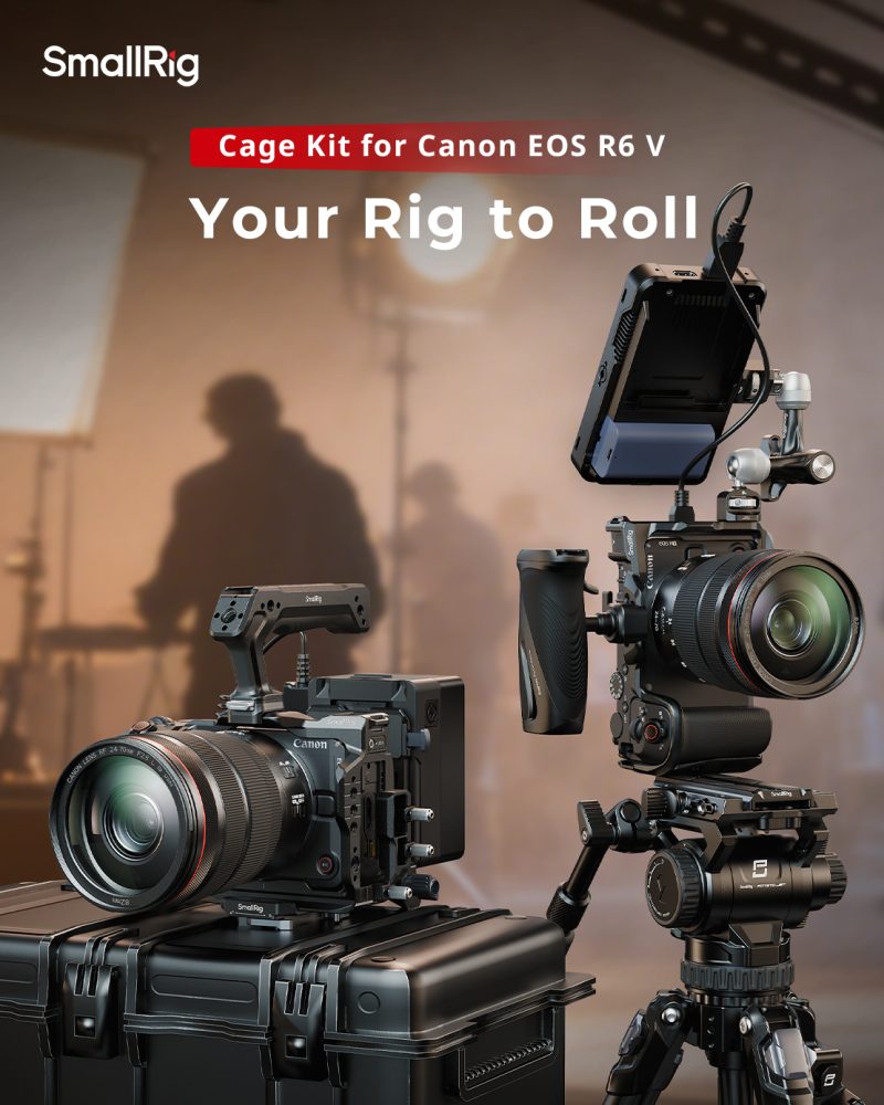 SmallRig 6379 HawkLock, Cadru cu Eliberare Rapida pentru Canon EOS R6 V, Sina NATO H21, Placa Arca-Swiss, Suport Cold Shoe