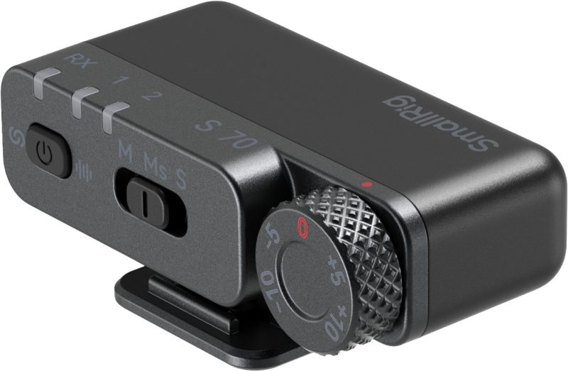 SmallRig 6526 S70 Microfon Wireless, Multi-Dispozitiv, USB-C si 3.5mm, 48kHz/24-bit, Negru