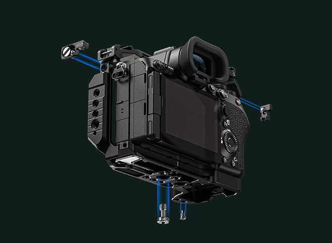 SmallRig 6705 Placa de Montare, Sony Alpha 7R VI, Arca-Swiss, Compatibil DJI RS, Soclu QD