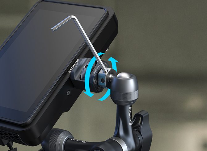 SmallRig 6316 Kit Suport pentru Filmare Verticala, Suport Monitor, Maner Lateral, Clema NATO, Placa de Montare