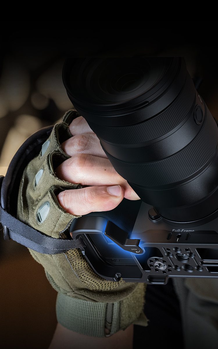 SmallRig 6775 Advanced Hawklock Handheld Cage Kit, Carcasa Pentru Sony FX5, Montura NATO, Placa Arca, Clema Tija 15mm, Maner
