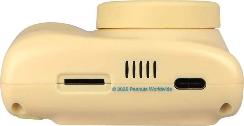 Yashica x Peanuts Mini Camera Digitala Cream, 8MP, Video Full HD 1080p, Ecran LCD 2.4 inch, Zoom Digital 4x