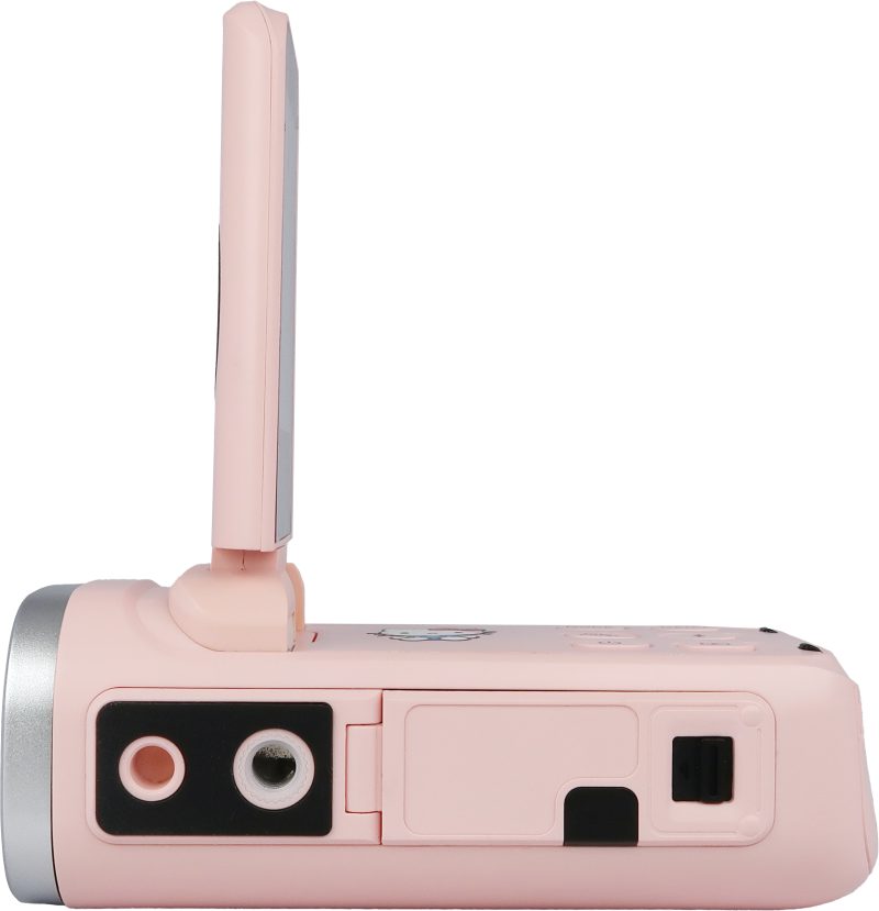 Yashica x Hello Kitty DigiPocket Camcorder, Roz, Senzor Sony CMOS 4K, Zoom Digital 4x, Ecran LCD 2.0 inch, Stabilizare Imagine